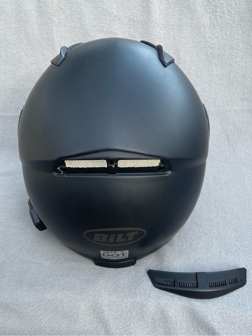 BILT Techno 2.0 Matte Black Full-Face Motorcycle Helmet with Visor - Picture 8 of 16